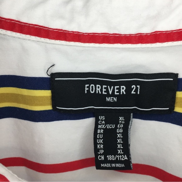 FOREVER 21 MEN Striped Shirt - Picture 4 of 4